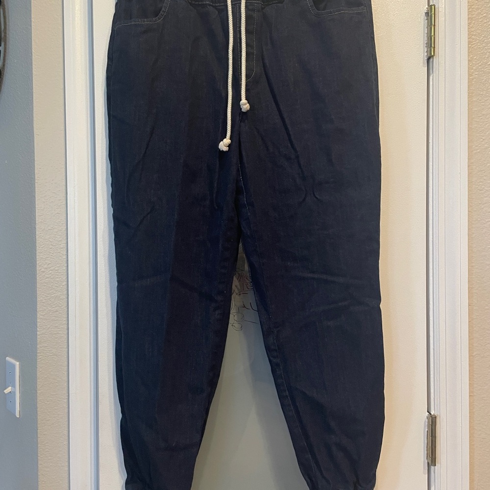 LOFT Navy Women's Joggers with Drawstring
